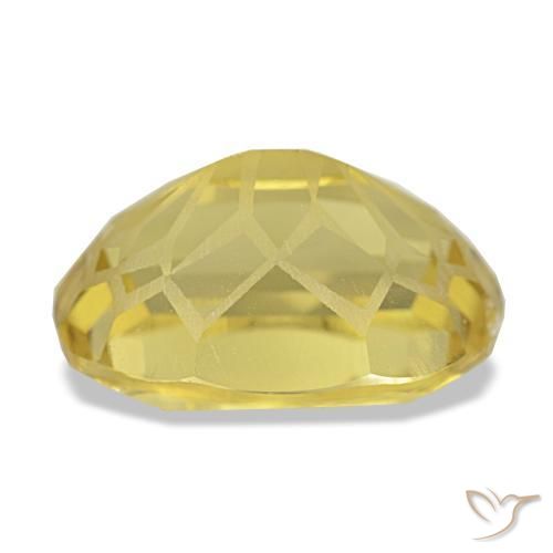 Citrino amarillo natural de 5,48 ct, corte óvalo, VVS