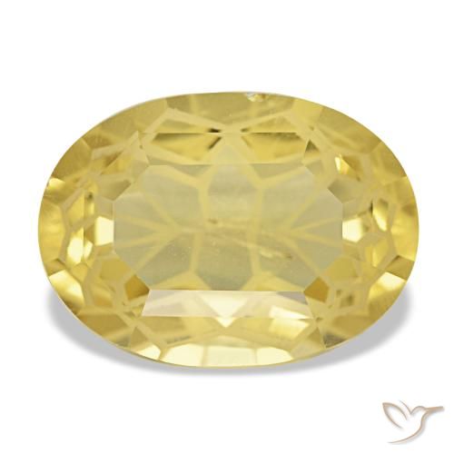 Citrino amarillo de 4,83 ct, ovalado, VS