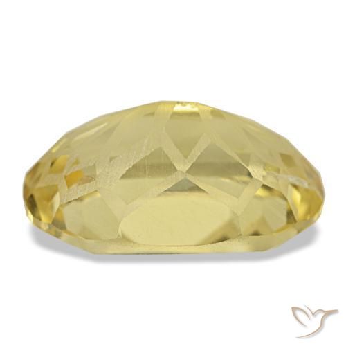 Citrino amarillo natural de 5,78 ct, corte óvalo, VS