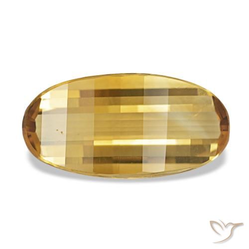 Citrino dorado natural de 2,18 ct, corte óvalo, VVS