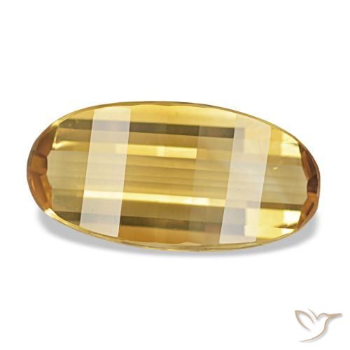 Citrino dorado natural de 2,18 ct, corte óvalo, VVS