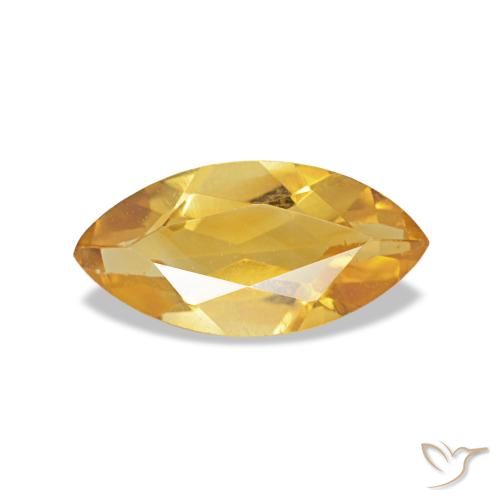 Citrino dorado de 0,44 ct, marquesa, VS