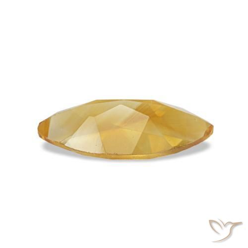 Citrino dorado natural de 0,44 ct, marquesa, VS