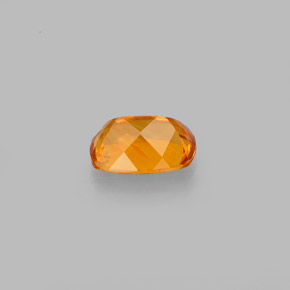 Clinohumite Naranja amarillo natural de 0.59 ct, Corte Cojín, VS