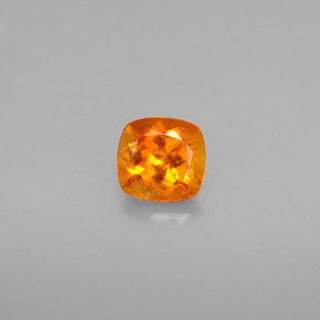 Clinohumite Naranja amarillo natural de 0.48 ct, Corte Cojín, VS-SI