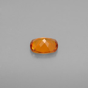Clinohumita naranja natural de 0,49 ct, corte cojín, VS-SI
