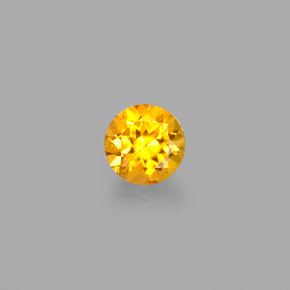 Clinohumita amarillo natural de 0,40 ct, corte redondo, VS-SI