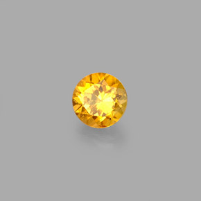Clinohumita amarillo natural de 0,40 ct, corte redondo, VS-SI