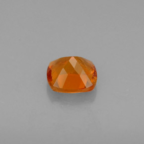 Clinohumita naranja natural de 0,51 ct, corte cojín, VS