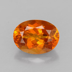 Clinohumite Naranja amarillo natural de 1.43 ct, Corte Óvalo, SI