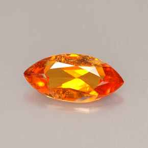 Clinohumita naranja natural de 1,34 ct, marquesa, VS-SI