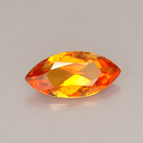 Clinohumita naranja natural de 1,34 ct, marquesa, VS-SI