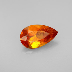 Clinohumita naranja natural de 1,51 ct, en forma de pera, VS-SI