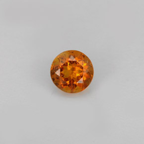 Clinohumite Naranja amarillo natural de 0.50 ct, Corte Redondo, VS-SI
