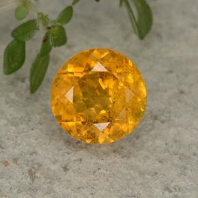 Clinohumite Amarillo dorado natural de 1.35 ct, Corte Redondo, VS-SI
