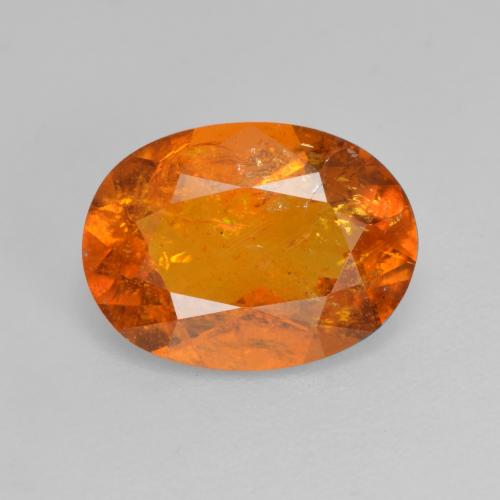 Clinohumite Naranja medio natural de 3.01 ct, Corte Óvalo, SI