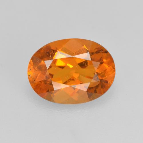 Clinohumita naranja natural de 1,21 ct, corte óvalo, SI