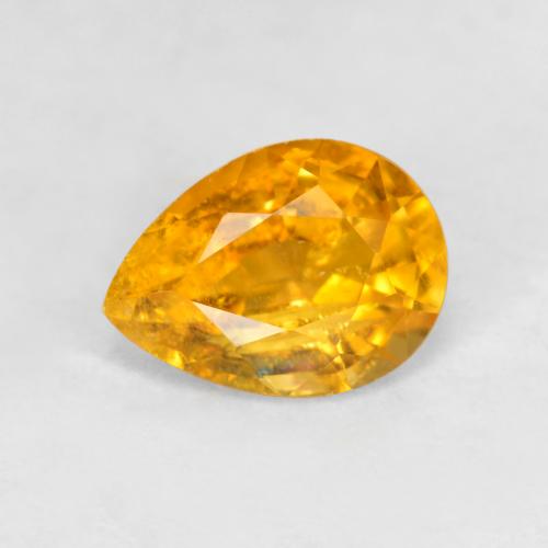 Clinohumite Naranja medio natural de 0.83 ct, En forma de pera, SI-I1