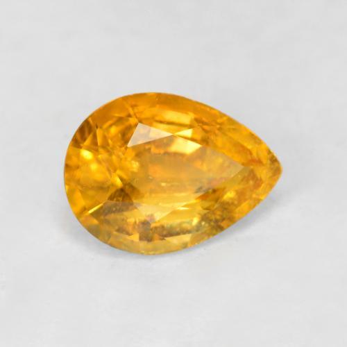 Clinohumite Naranja medio natural de 0.83 ct, En forma de pera, SI-I1
