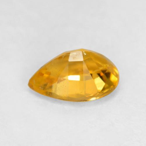 Clinohumite Naranja medio natural de 0.83 ct, En forma de pera, SI-I1