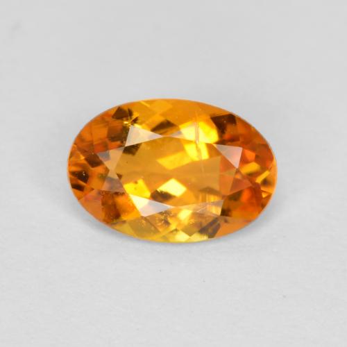 Clinohumite Naranja albaricoque natural de 0.43 ct, Corte Óvalo, SI