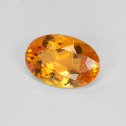 Clinohumite Naranja albaricoque natural de 0.43 ct, Corte Óvalo, SI