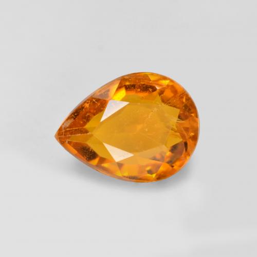 Clinohumite Naranja sidra natural de 0.47 ct, En forma de pera, SI