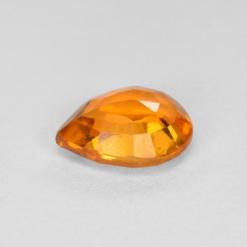 Clinohumite Naranja sidra natural de 0.47 ct, En forma de pera, SI