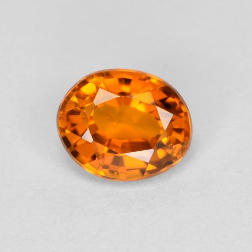 Clinohumite Naranja albaricoque natural de 0.38 ct, Corte Óvalo, VS