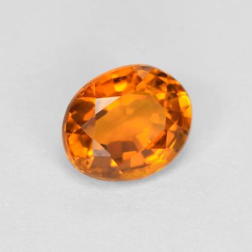 Clinohumite Naranja albaricoque natural de 0.38 ct, Corte Óvalo, VS