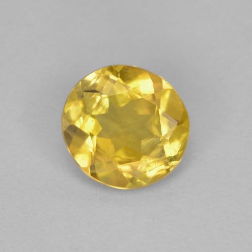 Clinohumita amarillo natural de 0,57 ct, corte redondo, VS-SI