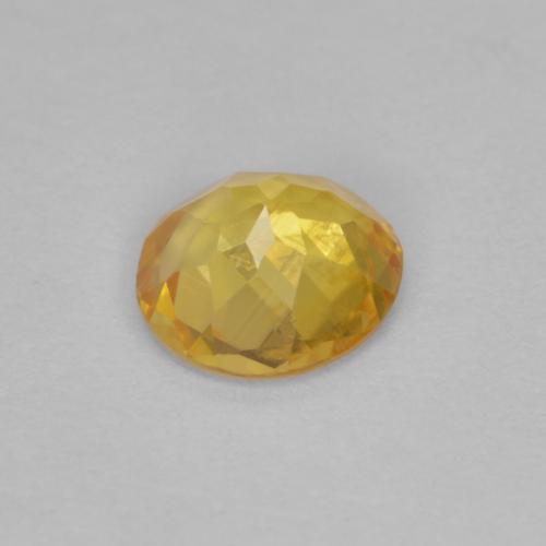 Clinohumita amarillo natural de 0,57 ct, corte redondo, VS-SI