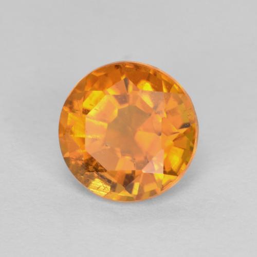 Clinohumite Naranja medio natural de 0.91 ct, Corte Redondo, SI
