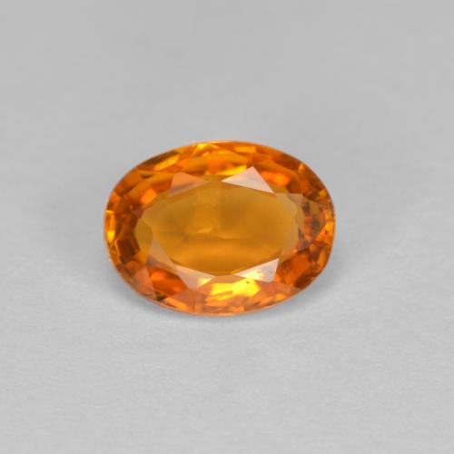 Clinohumite Naranja medio natural de 0.81 ct, Corte Óvalo, VS-SI