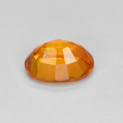 Clinohumita naranja natural de 1,38 ct, corte óvalo, VS-SI
