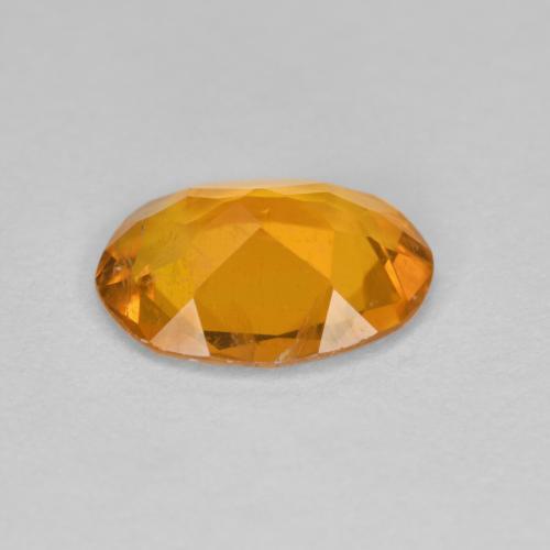 Clinohumita naranja natural de 1,33 ct, corte óvalo, SI