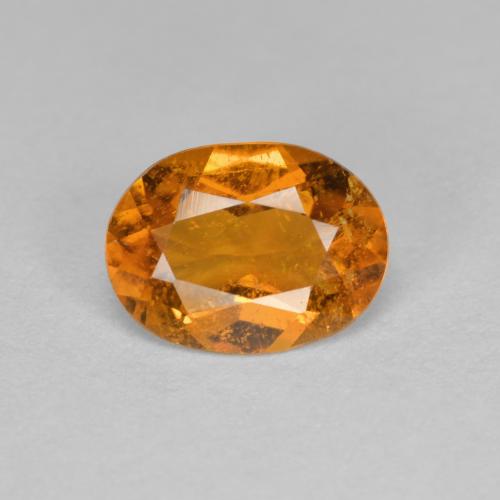 Clinohumite Naranja medio natural de 1.21 ct, Corte Óvalo, SI