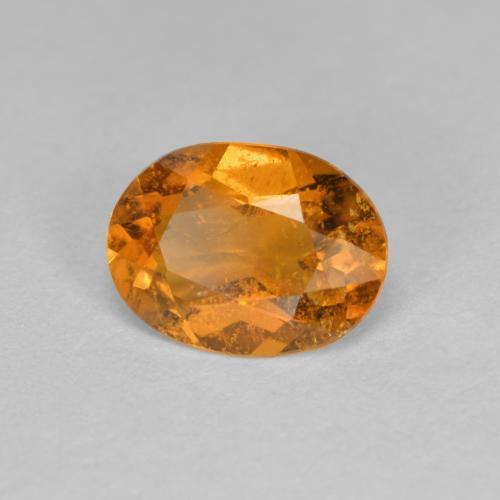 Clinohumite Naranja medio natural de 1.21 ct, Corte Óvalo, SI