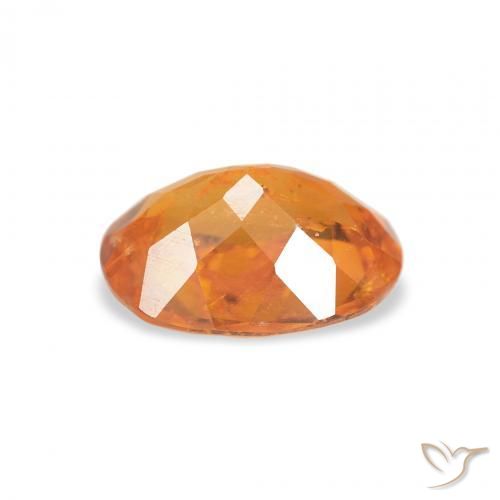 Clinohumite Naranja rojizo natural de 1.90 ct, Ovalada, SI-I1