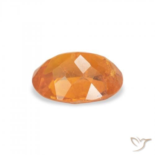 Clinohumite Naranja claro natural de 1.29 ct, Ovalada, SI-I1