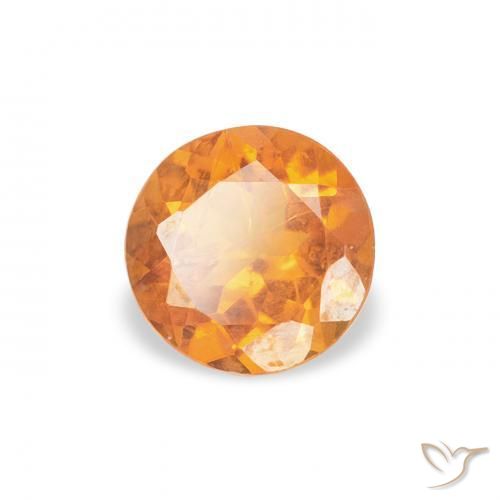 Clinohumite Naranja medio natural de 0.44 ct, Redondo, SI-I1