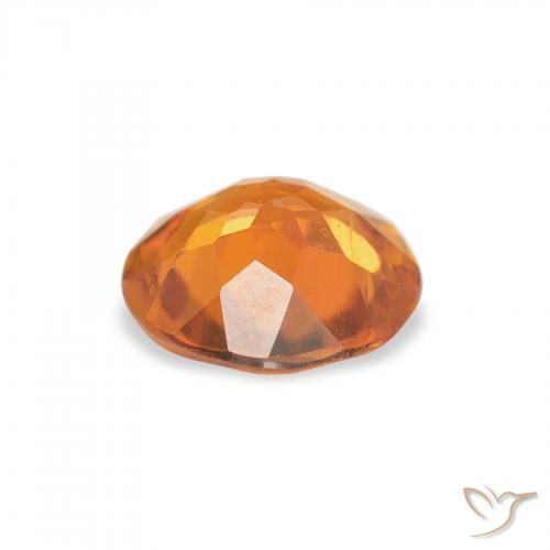 Clinohumite Naranja albaricoque natural de 1.34 ct, Redondo, VS-SI