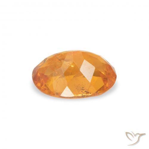 Clinohumite Naranja medio natural de 0.87 ct, Ovalada, SI