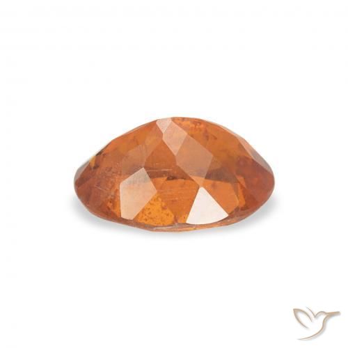 Clinohumite Naranja oscuro natural de 0.89 ct, Ovalada, SI