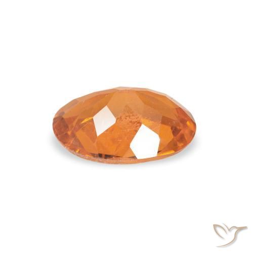 Clinohumite Naranja medio natural de 0.57 ct, Ovalada, SI