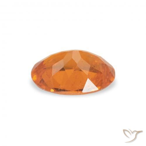 Clinohumite Naranja medio natural de 0.75 ct, Ovalada, SI