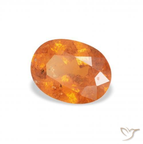 Clinohumite Naranja medio natural de 1.17 ct, Ovalada, SI