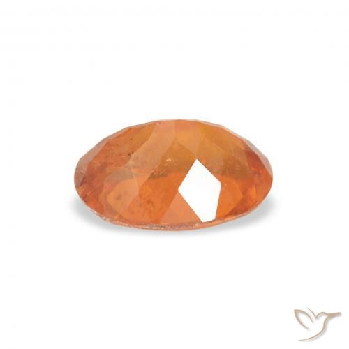 Clinohumite Naranja oscuro natural de 0.87 ct, Ovalada, SI