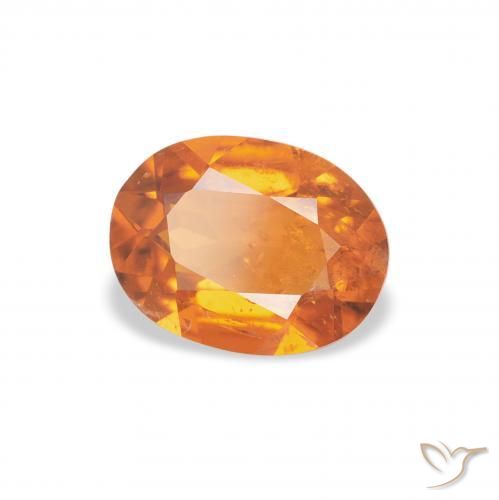 Clinohumite Ámbar naranja natural de 1.04 ct, Ovalada, SI