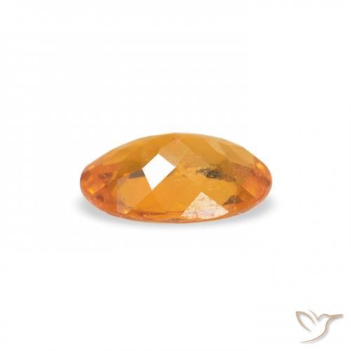 Clinohumite Medium Light-Orange natural de 0.39 ct, Ovalada, SI